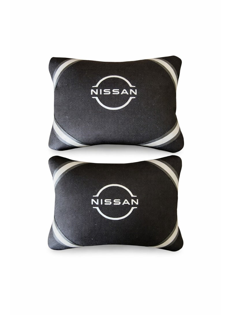 Nissan Pair of Car Neck Support Pillows – Compatible with Nissan - Image 2